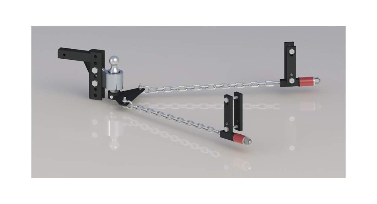 Weight Distribution Hitch 2 Inch Shank 8 Inch Drop 2 Inch Ball W9583