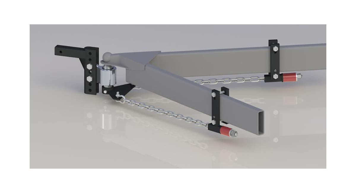 Weight Distribution Hitch 2 Inch Shank 8 Inch Drop 2 Inch Ball W9583