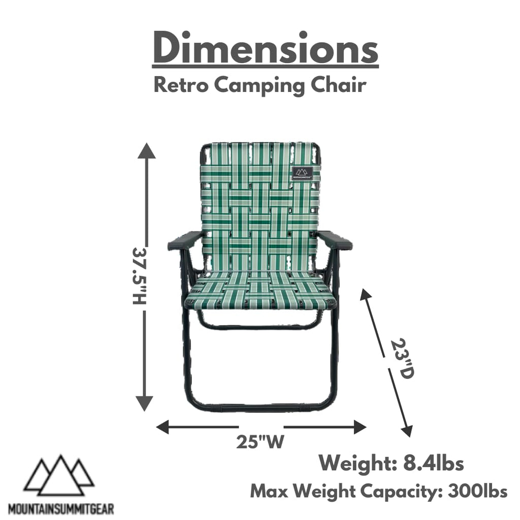 Camping Chair Lightweight Foldable Steel Frame 300lb Capacity R356804
