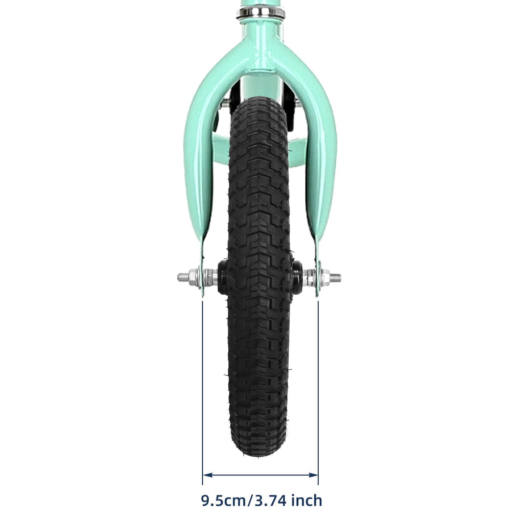 Kids Bike Front Wheels Replacement with Solid Air Rubber Tire and Inner Tube L84297