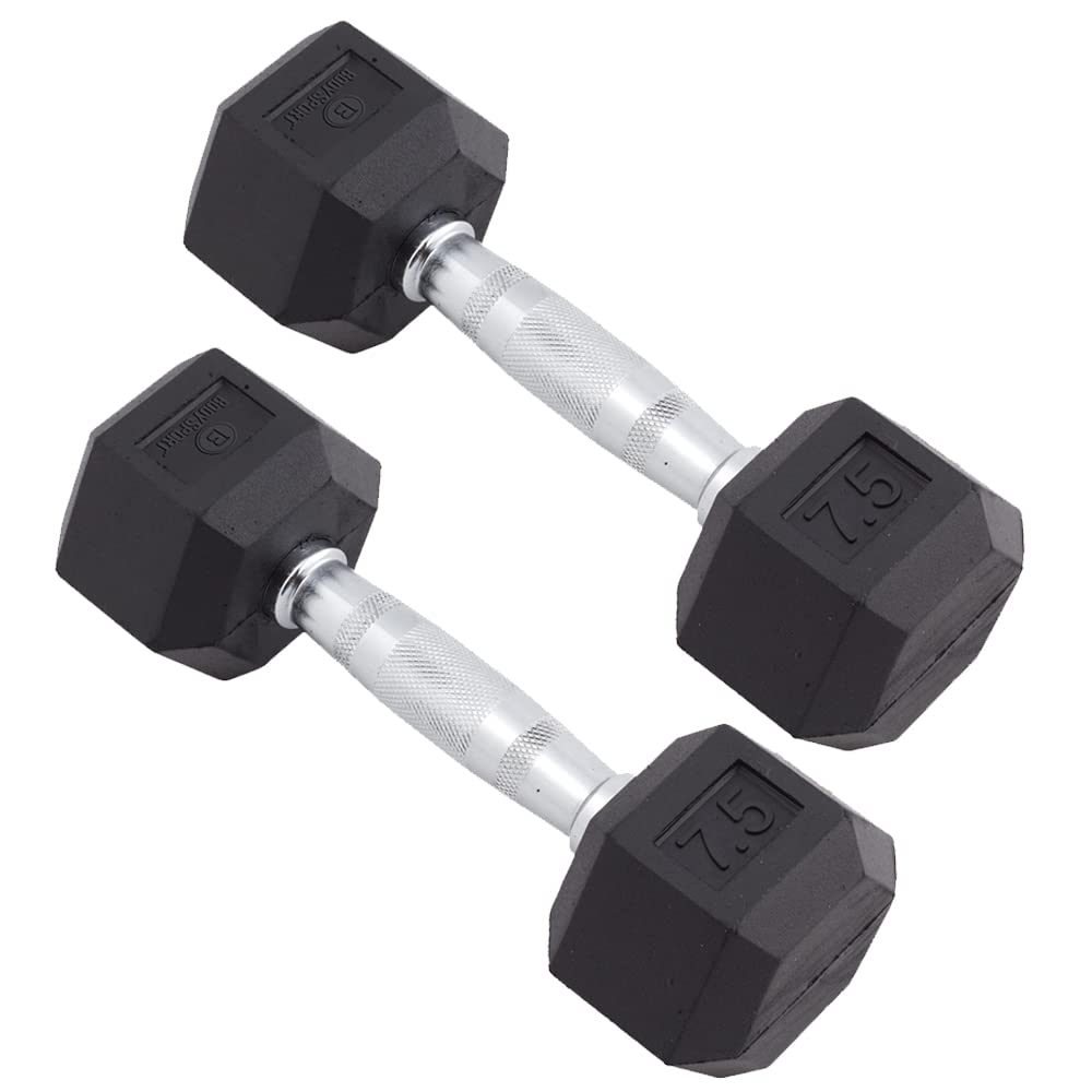 Rubber Encased Hex Dumbbell Pair J302201