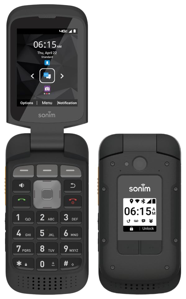 Black Rugged Flip Cellphone R744029