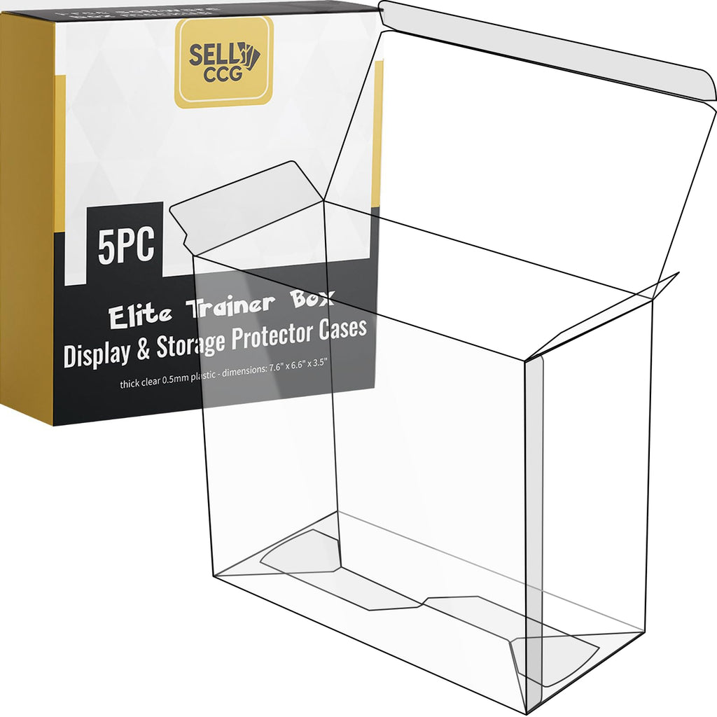 5 Pack Plastic Display Storage Case S7167