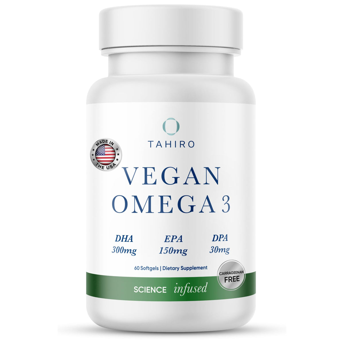 Vegan Omega-3 Softgels with DPA, DHA & EPA, 1000mg B9142