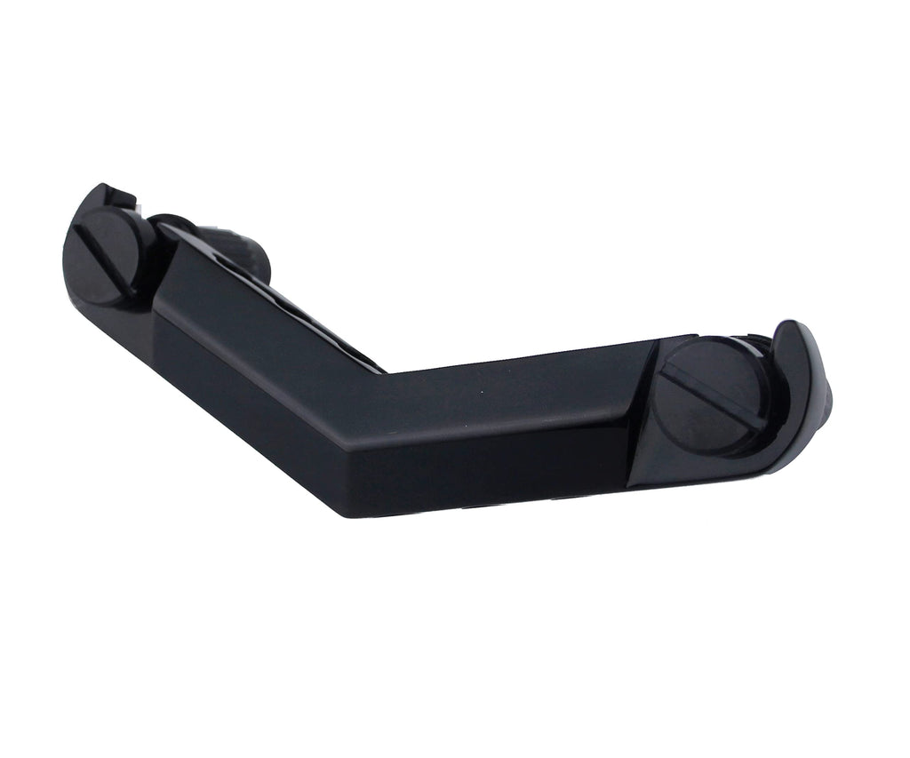 Black Guitar Stop Bar Tailpiece with Anchors and Studs D648