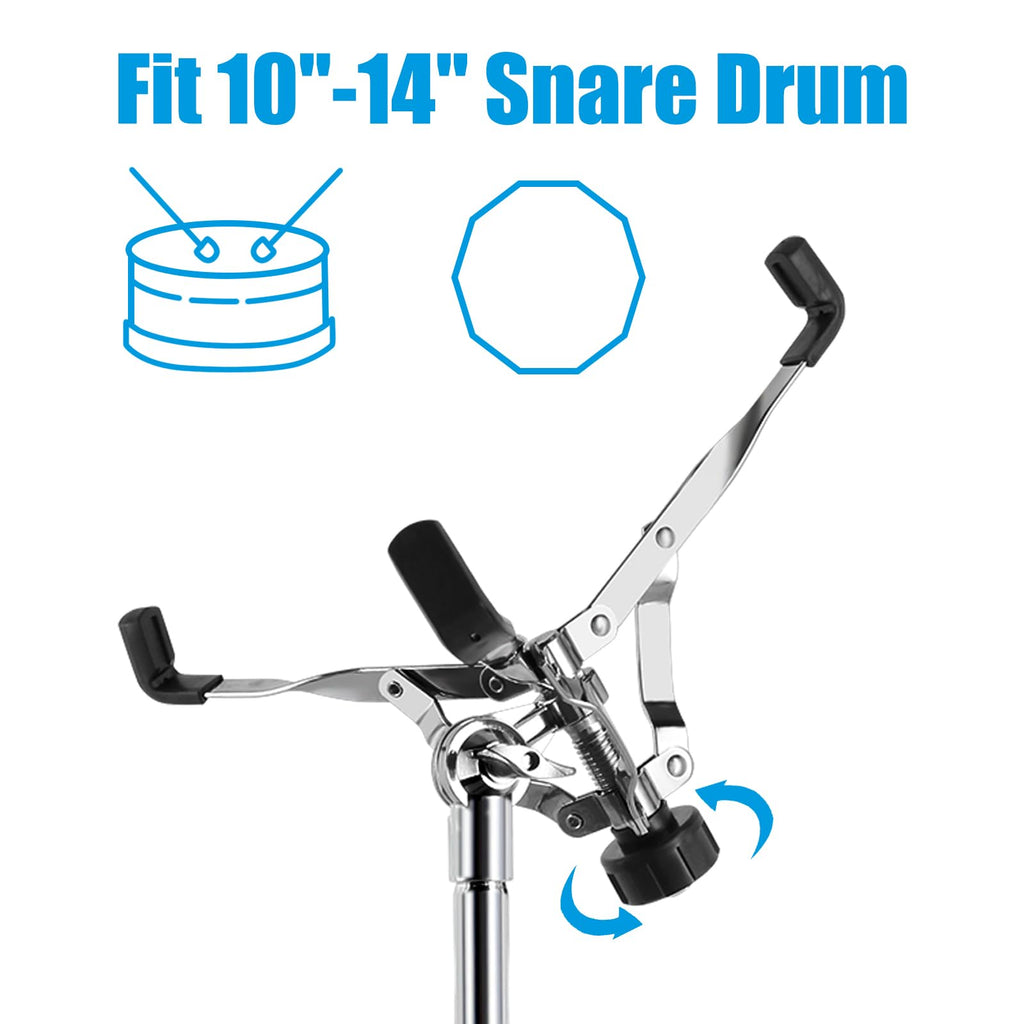 Height Adjustable Double Braced Snare Drum Stand W98088