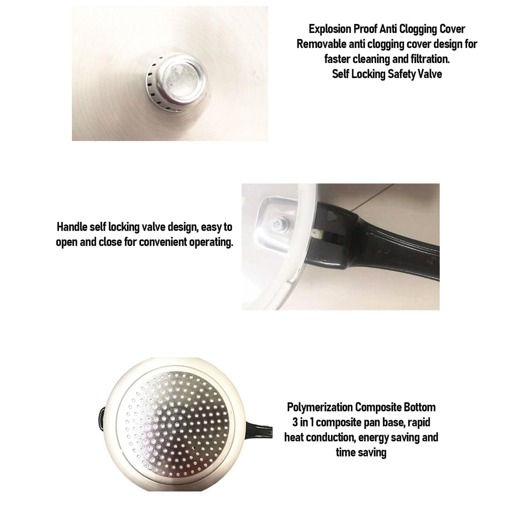 Aluminum Alloy Pressure Cooker, 18CM/3L I37612