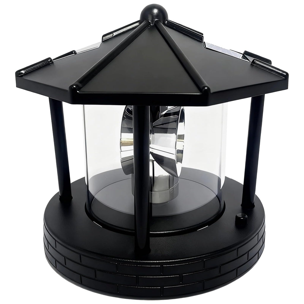 Solar Lighthouse with Rotating Beacon, 5.7 x 5.7 x 6.9 in X751568