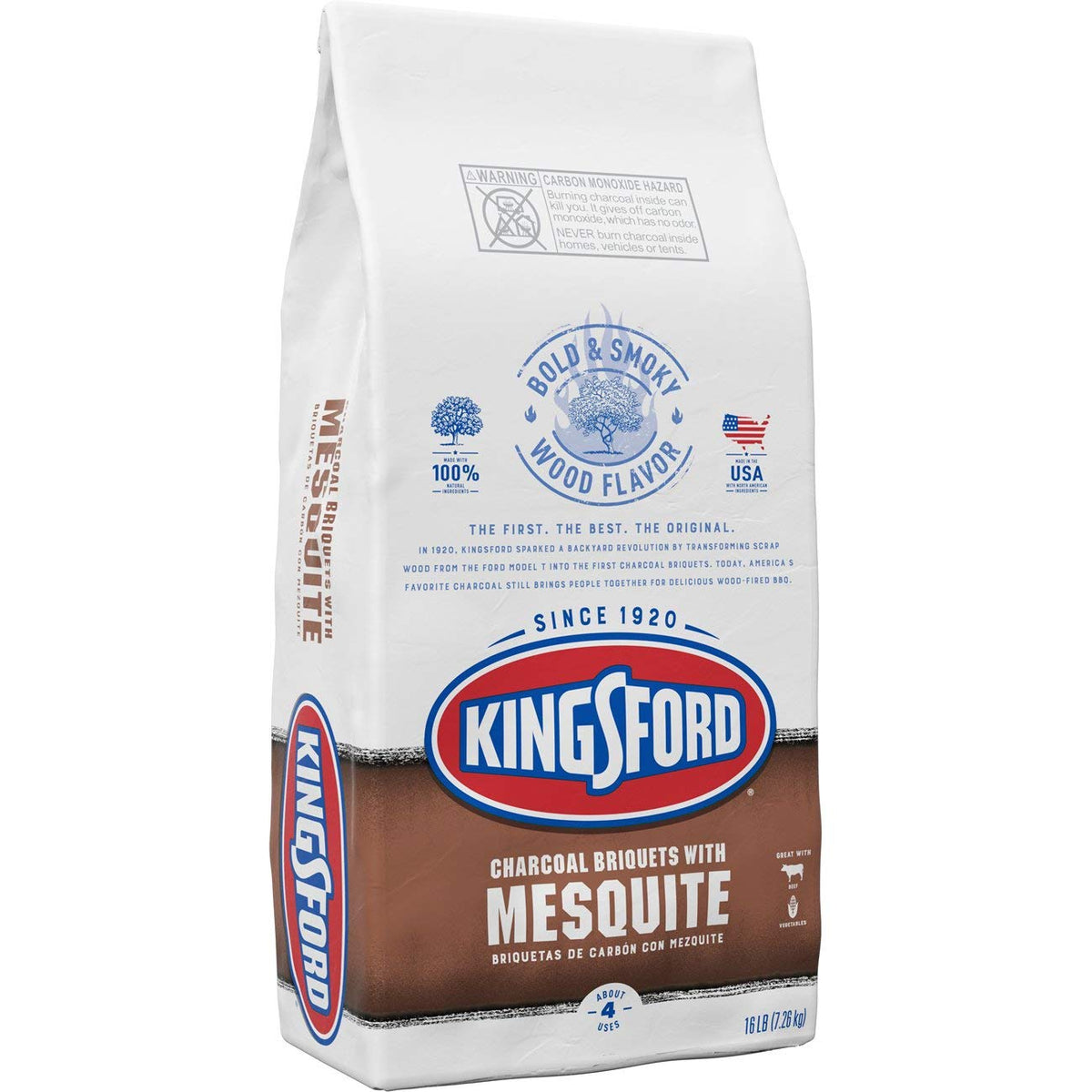 Original Charcoal Briquettes with Mesquite 16 Pounds K23294