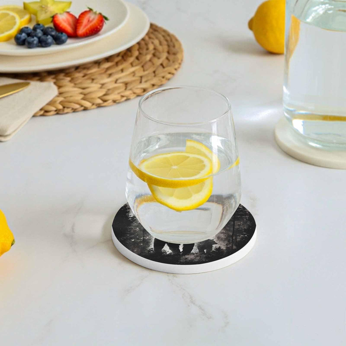 Black Bear Ceramic Coasters Set of 6 R287