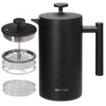 French Press Coffee Maker, 304 Grade Stainless Steel Insulated, 34oz, Black Z74063