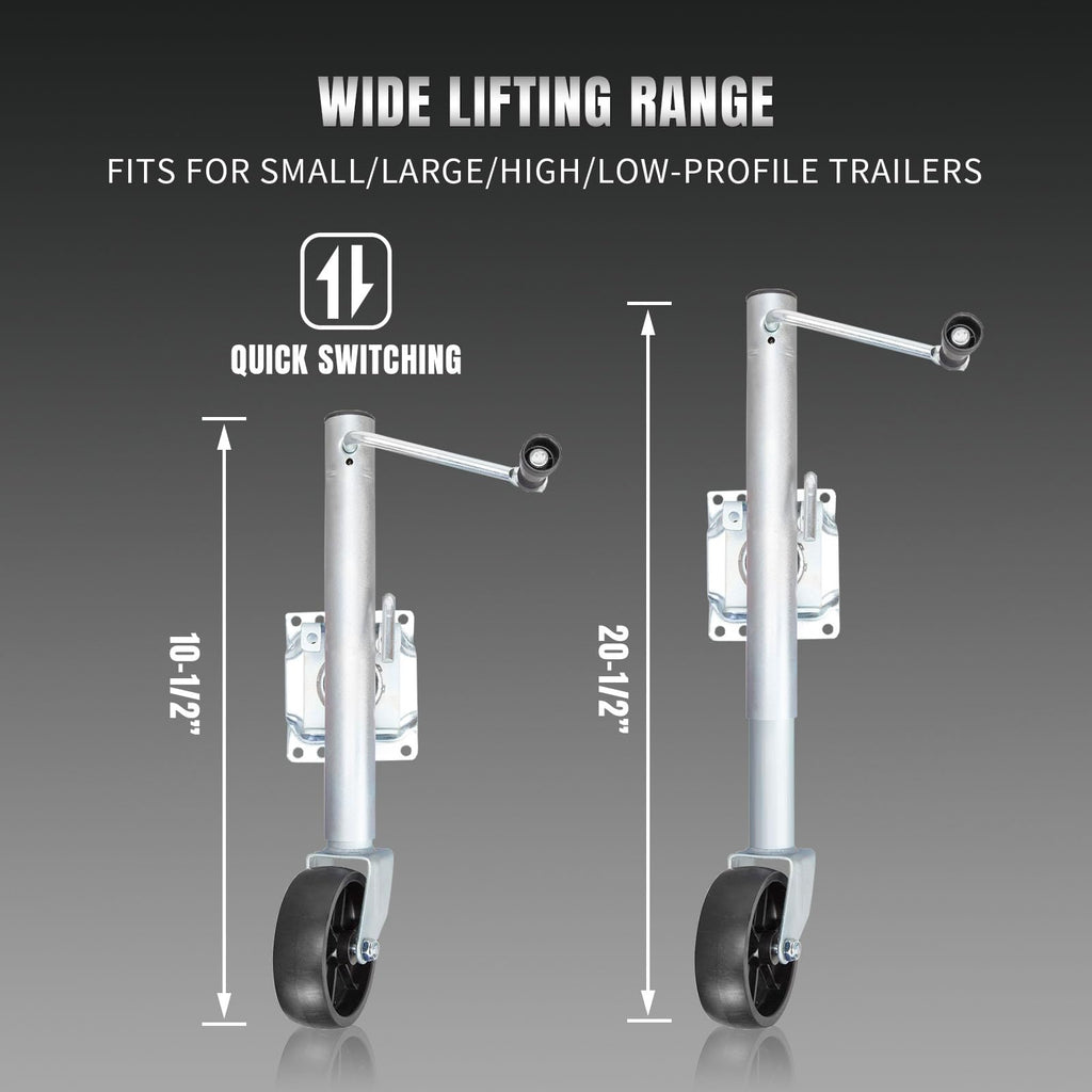 Boat Trailer Jack with Single Wheel, 1000 Lbs. Capacity Q2169