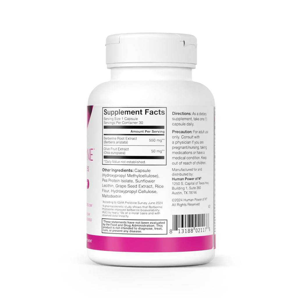 550mg Berberine Capsules 30 Ct Q682403