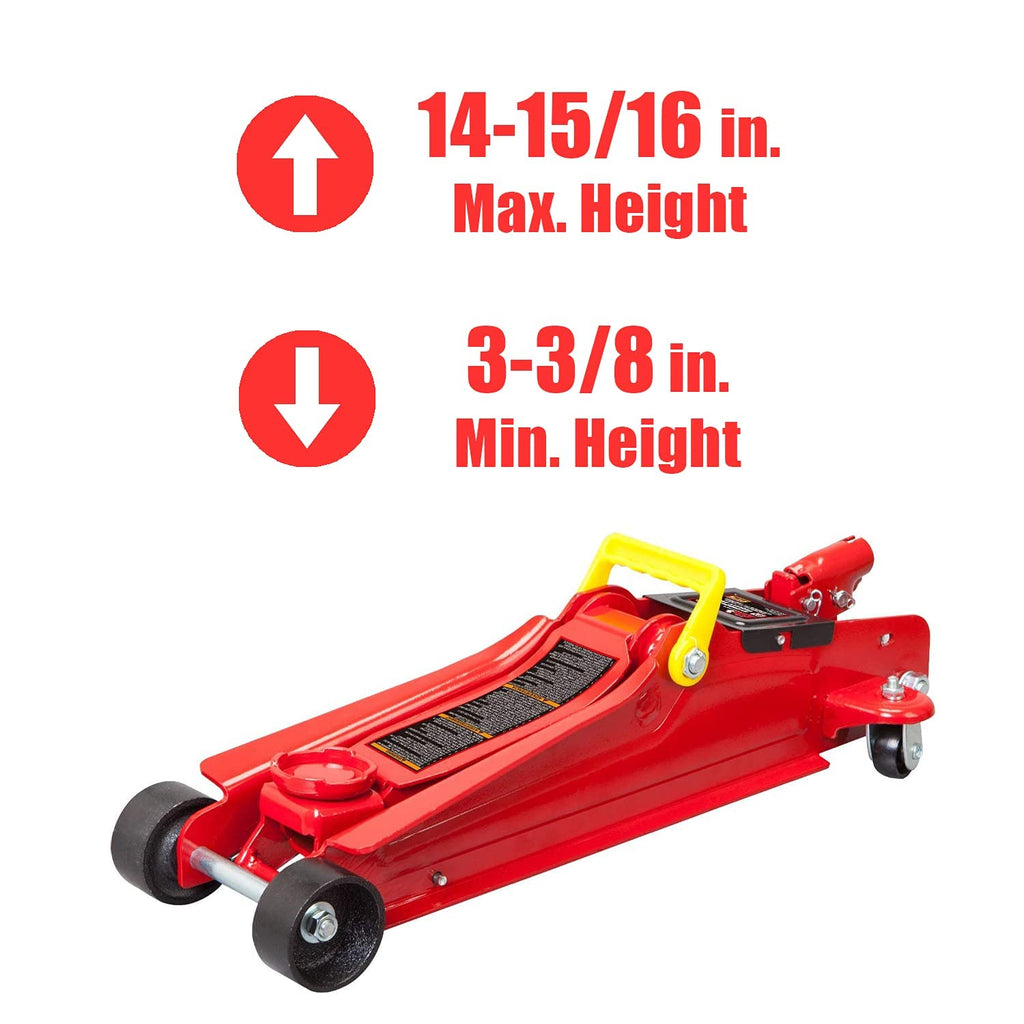 Low Profile Hydraulic Trolley Jack 2.5 Ton Red S4259