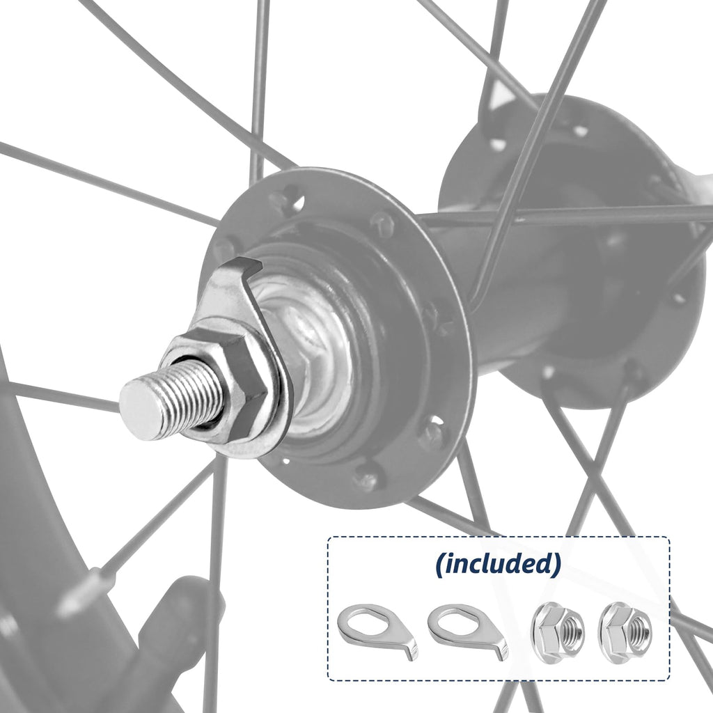 Kids Bike Front Wheels Replacement with Solid Air Rubber Tire and Inner Tube L84297