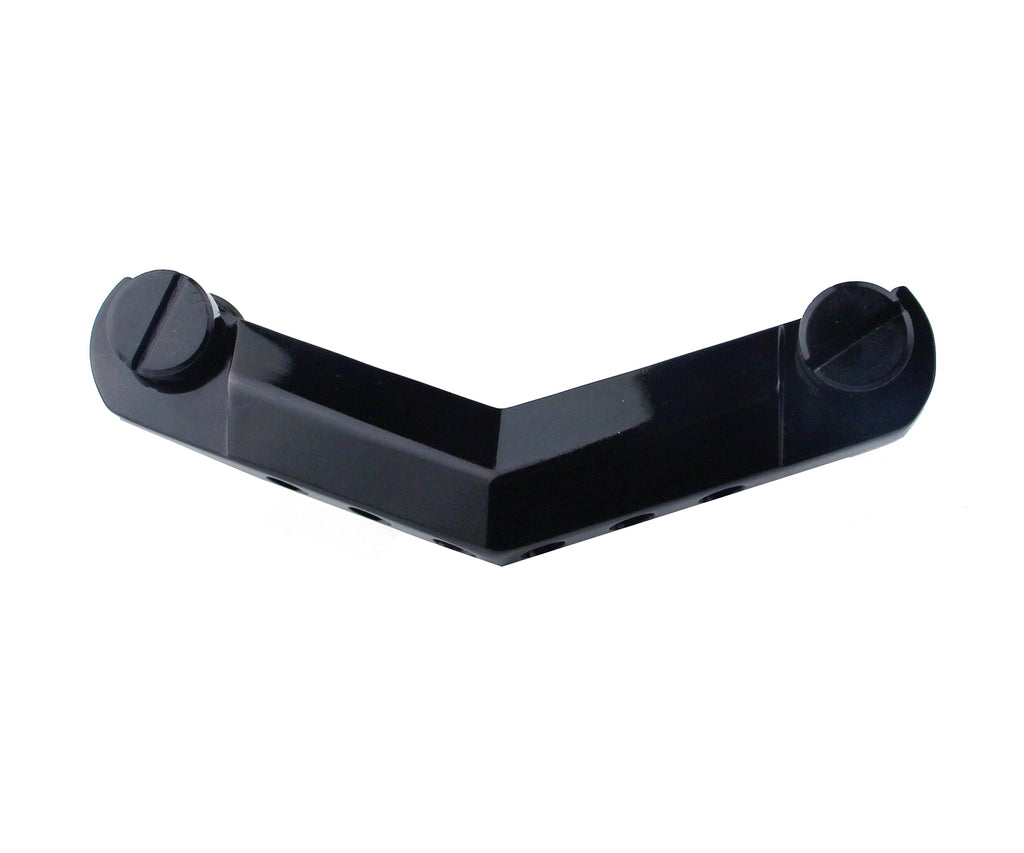 Black Guitar Stop Bar Tailpiece with Anchors and Studs D648