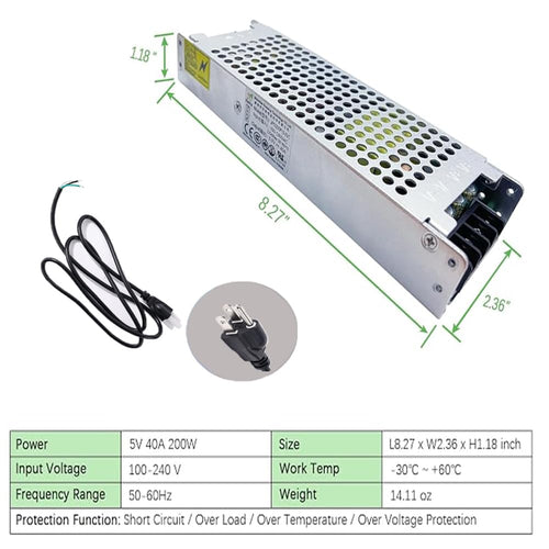 200W Low Voltage Power Supply for LED Display H23394