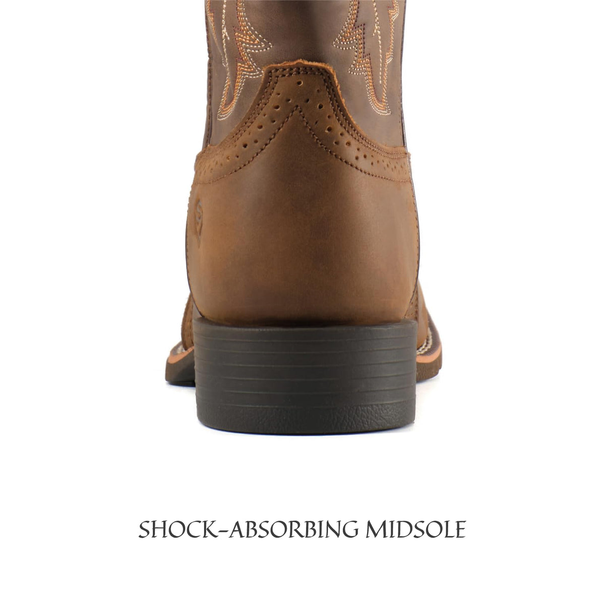 Western Cowboy Boots Square Toe with Embroidery Q738
