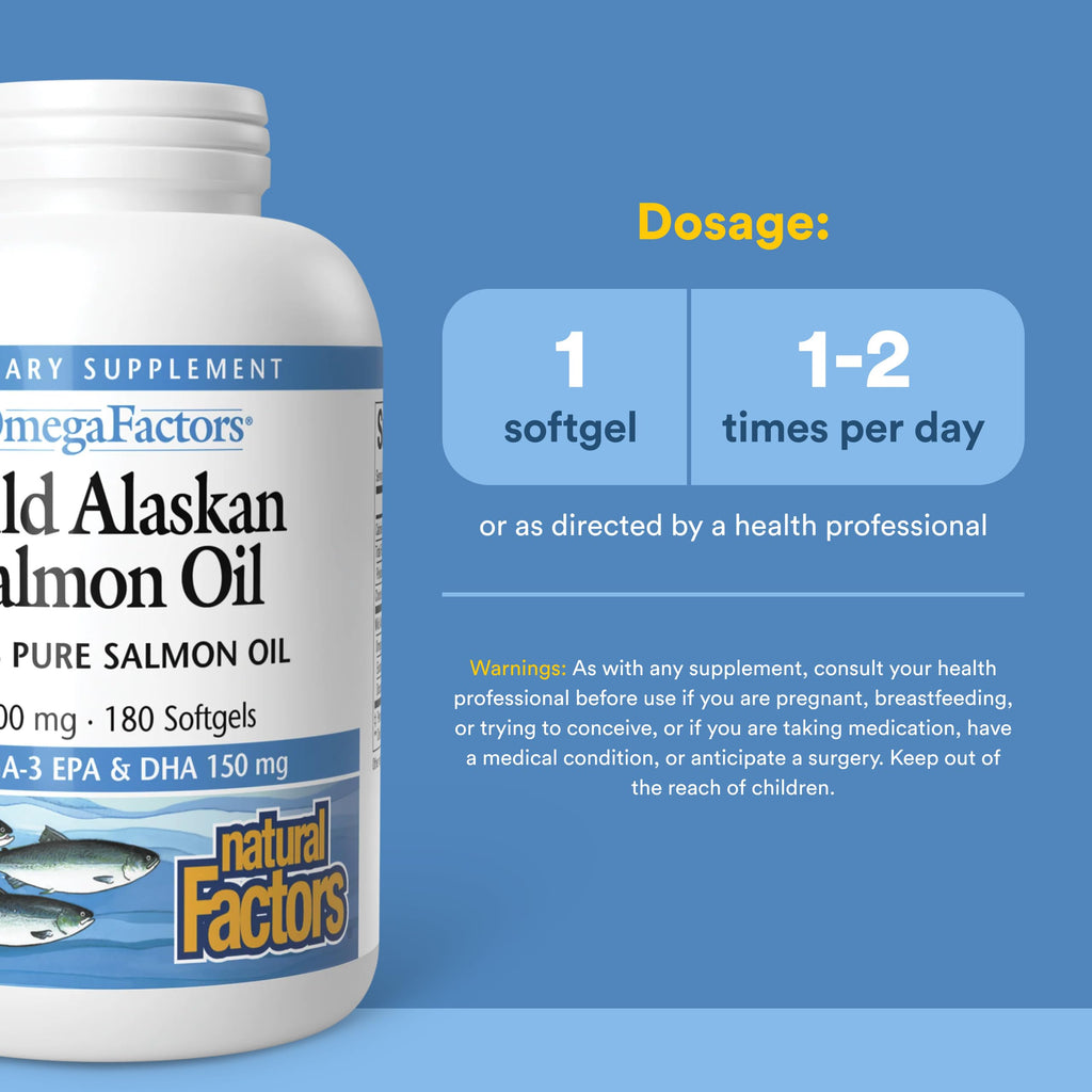 Wild Alaskan Salmon Oil 1,000 mg Omega-3 180 Softgels M503664
