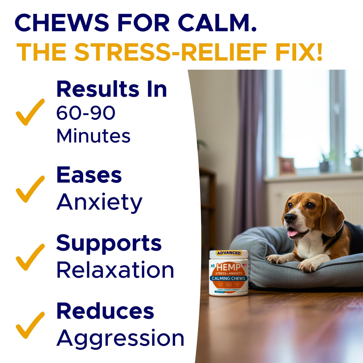 Calming Chews for Dogs 60Ct V6089
