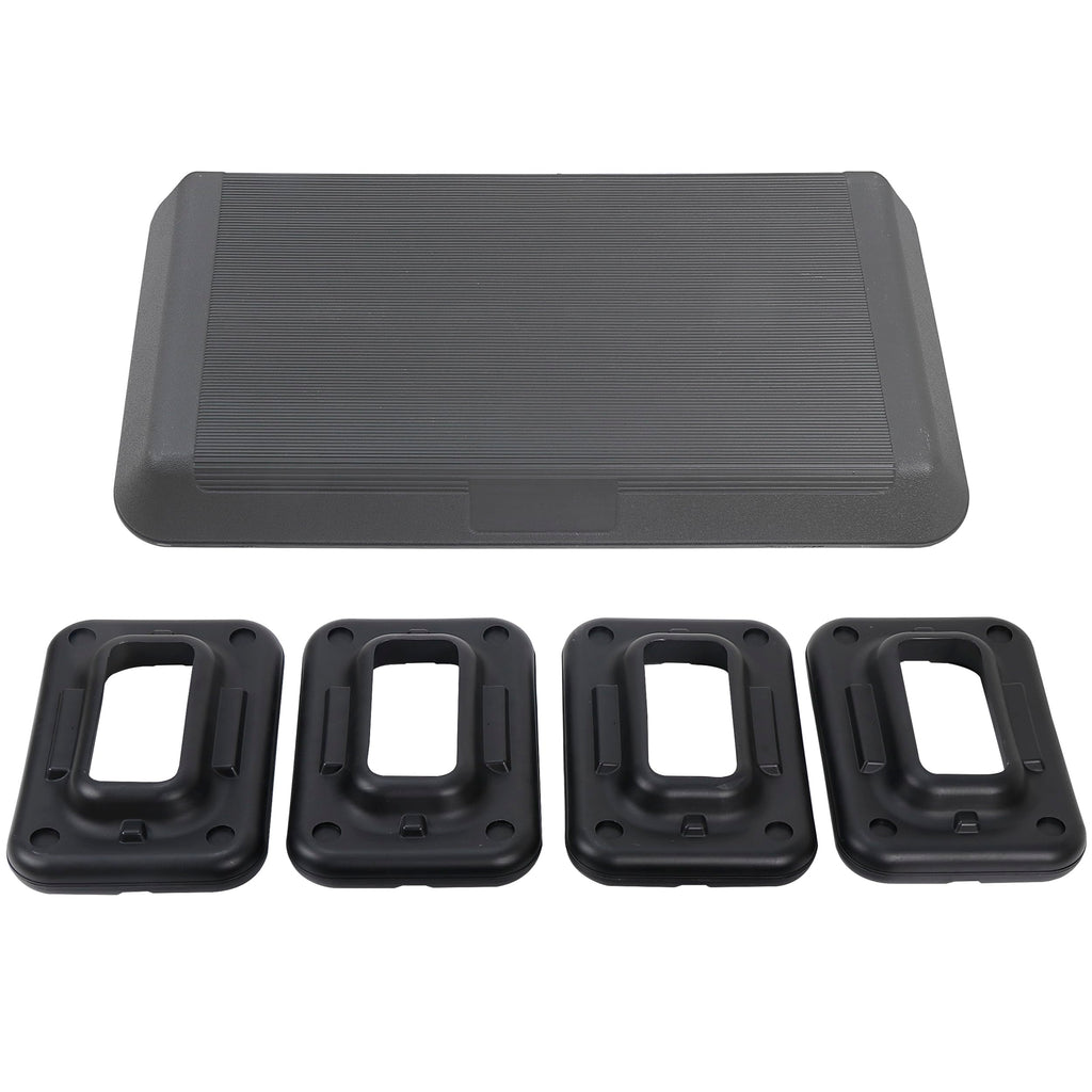 28.5'' Adjustable Exercise Step Platform with 4 Stackable Risers E9108