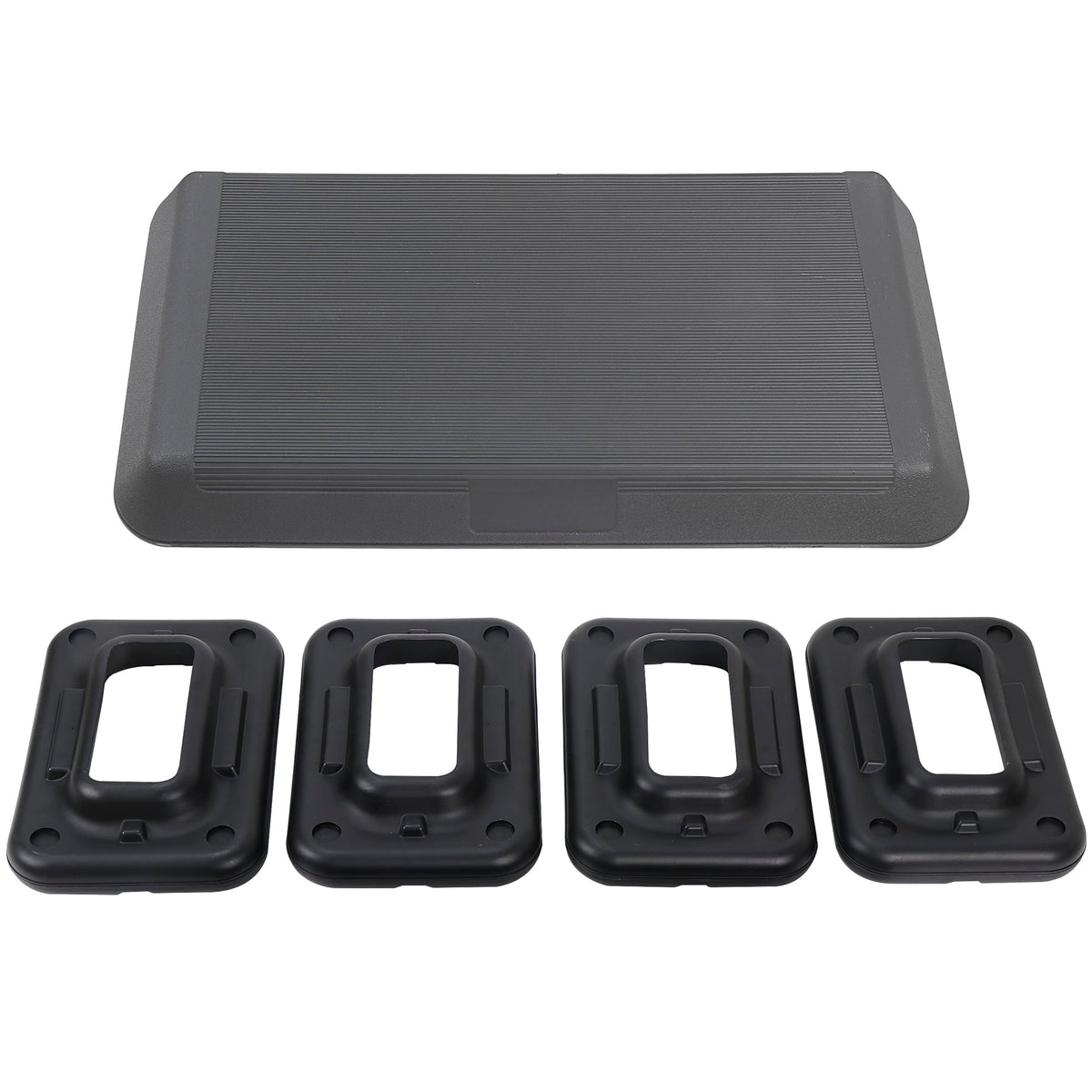 28.5'' Adjustable Exercise Step Platform with 4 Stackable Risers E9108