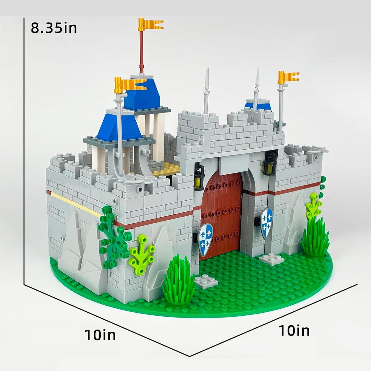 Medieval Knight Castle Building Blocks Set with 12 Knights Figures K2608