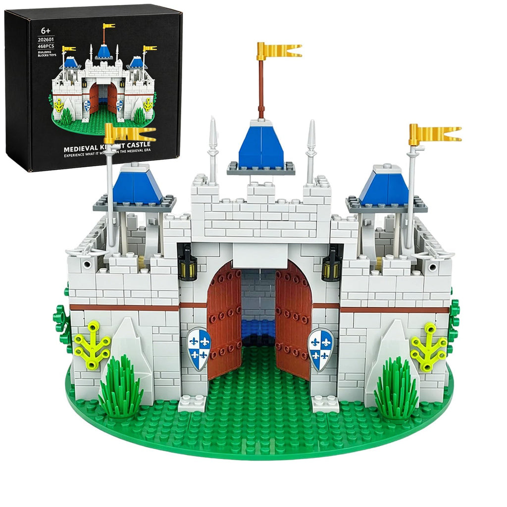 Medieval Knight Castle Building Blocks Set with 12 Knights Figures K2608