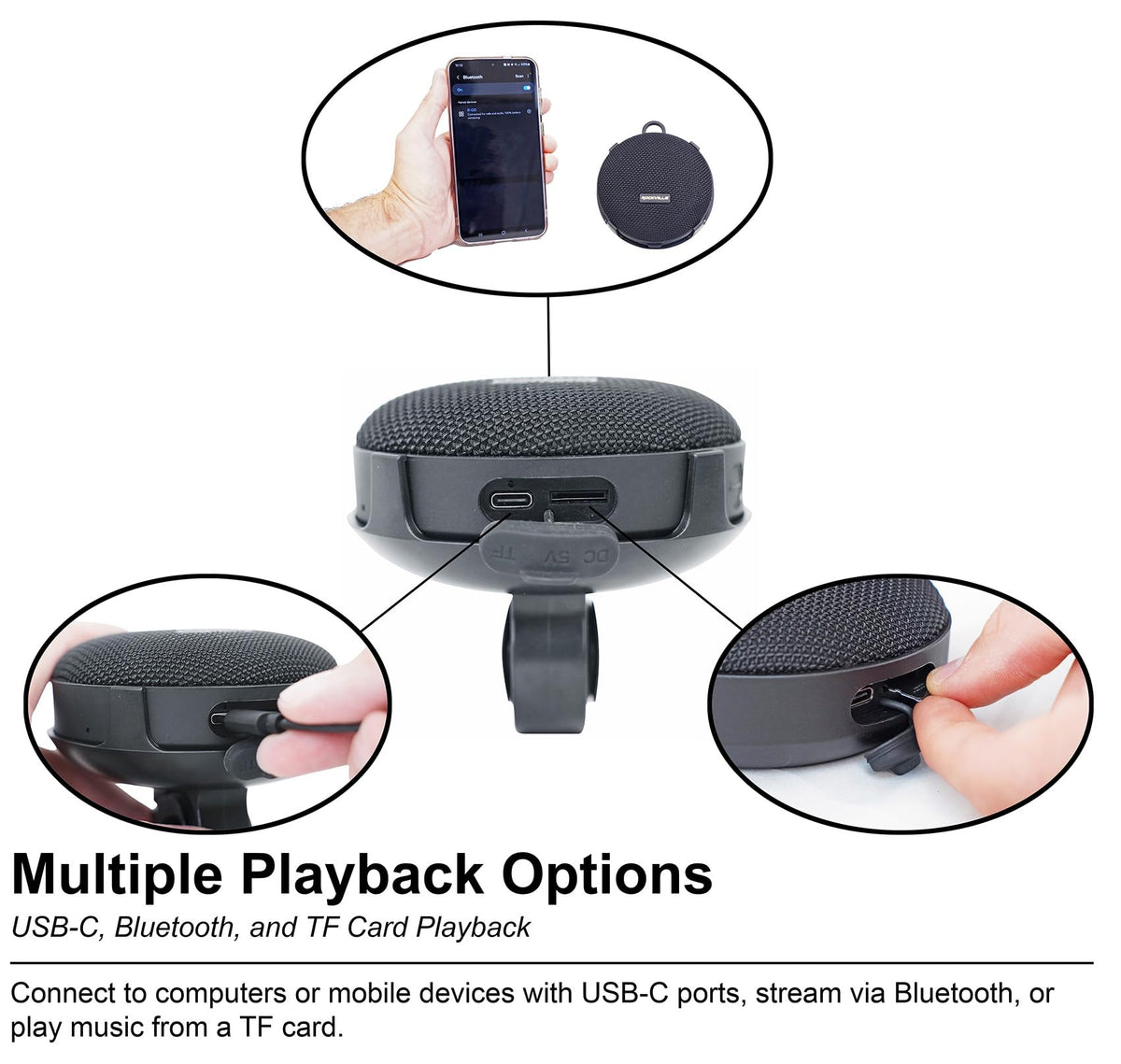 Waterproof Portable Bluetooth Speaker 2-Pack J363