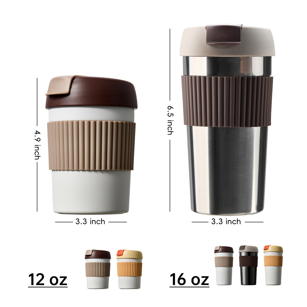Stainless Steel Insulated Coffee Travel Mug 16oz G92037