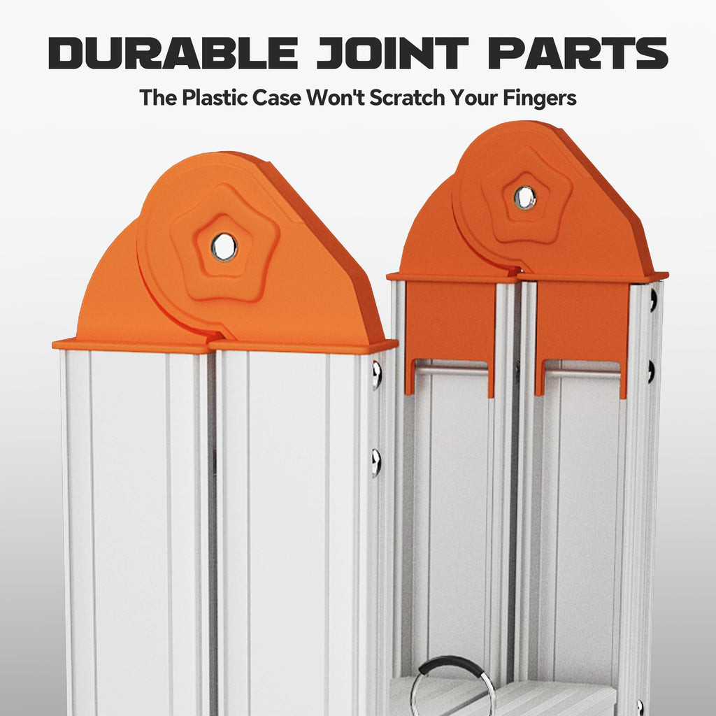 Aluminum Foldable 5-Step Ladder with Wide Anti-Slip Pedal P321
