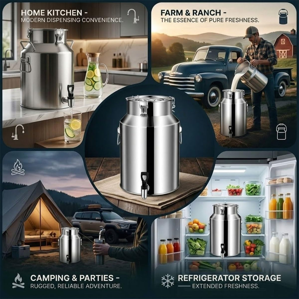 Stainless Steel Beverage Dispenser with Faucet M2473