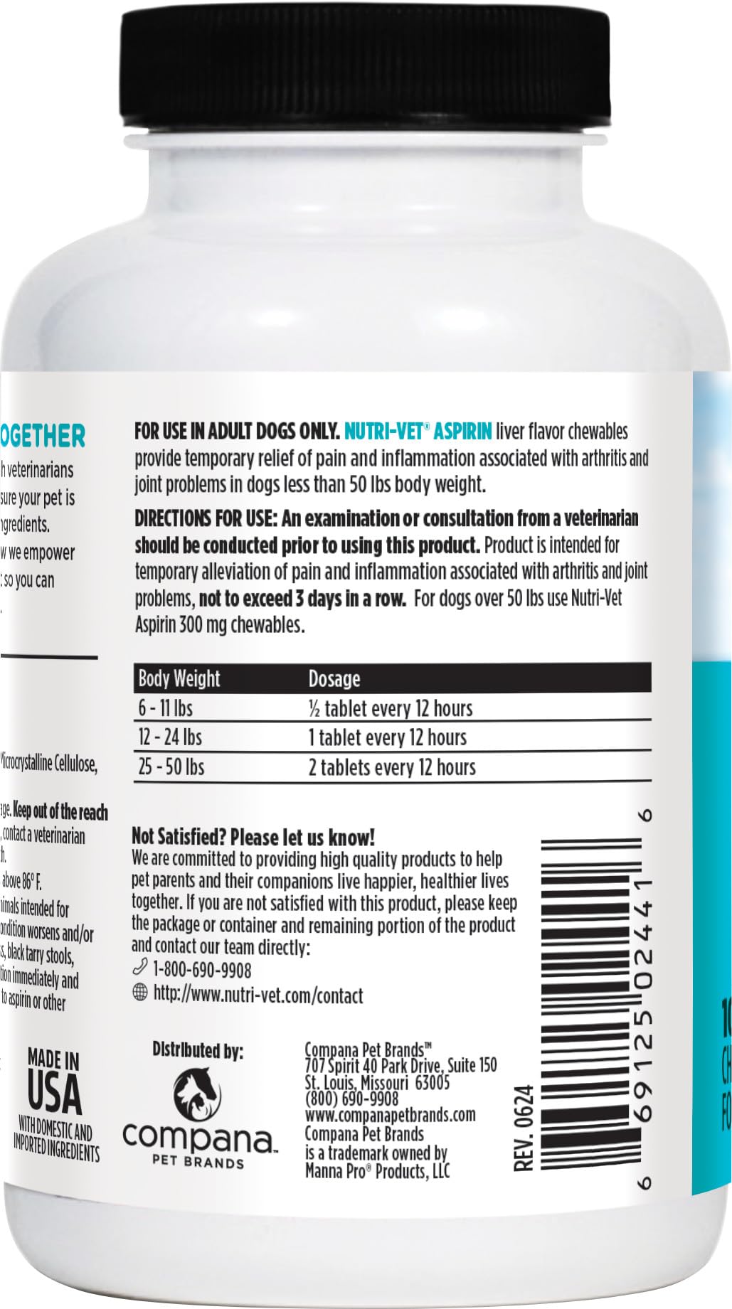 Dog Aspirin 120mg 100 Count A300