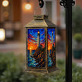 Waterproof Mosaic LED Solar Lantern V5538