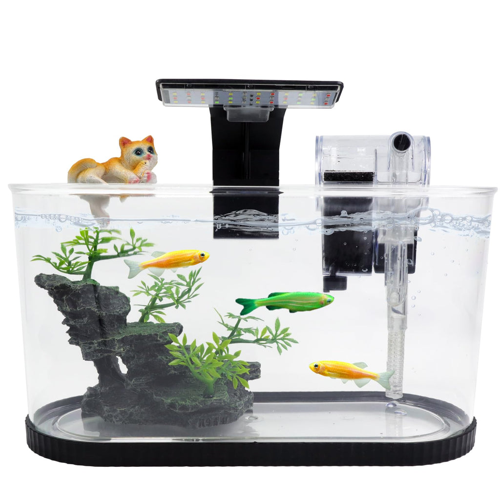2 Gallon Fish Tank Kit with Filter and Light K70897