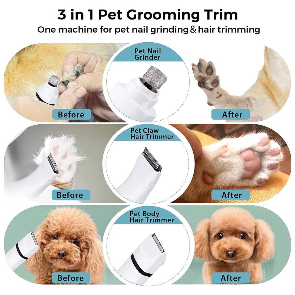 Electric Dog Clippers and Nail Grinder Grooming Kit R35715