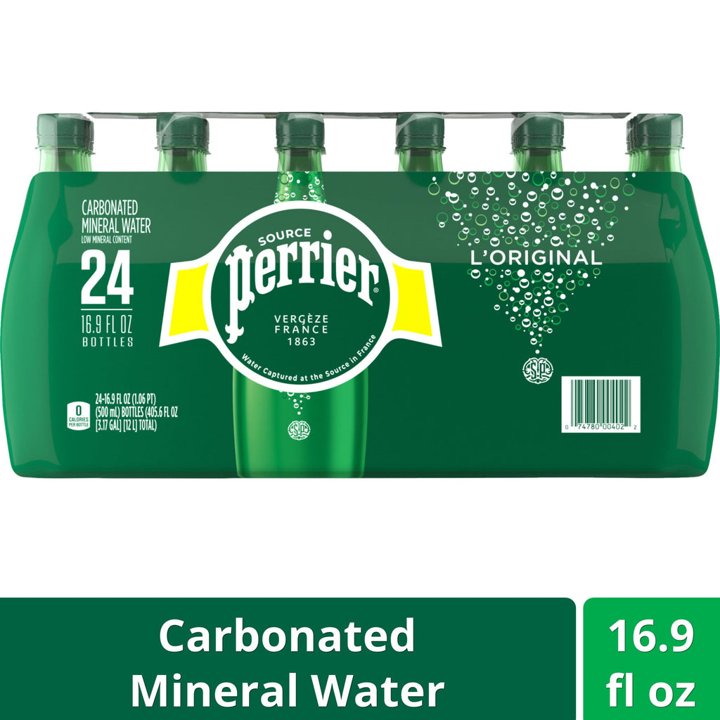 Carbonated Mineral Water Plastic Bottles 16.9 Fl Oz Pack of 24 A1193