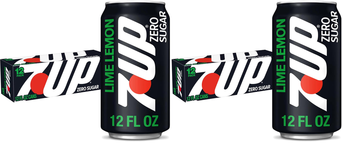Zero Sugar 7-Up Soda, 12 Oz (Pack of 24) T27712
