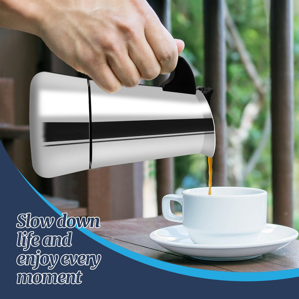 12 Cup Stainless Steel Moka Pot K293