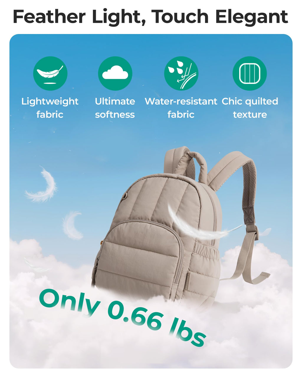 Mini Lightweight Quilted Backpack Y671055