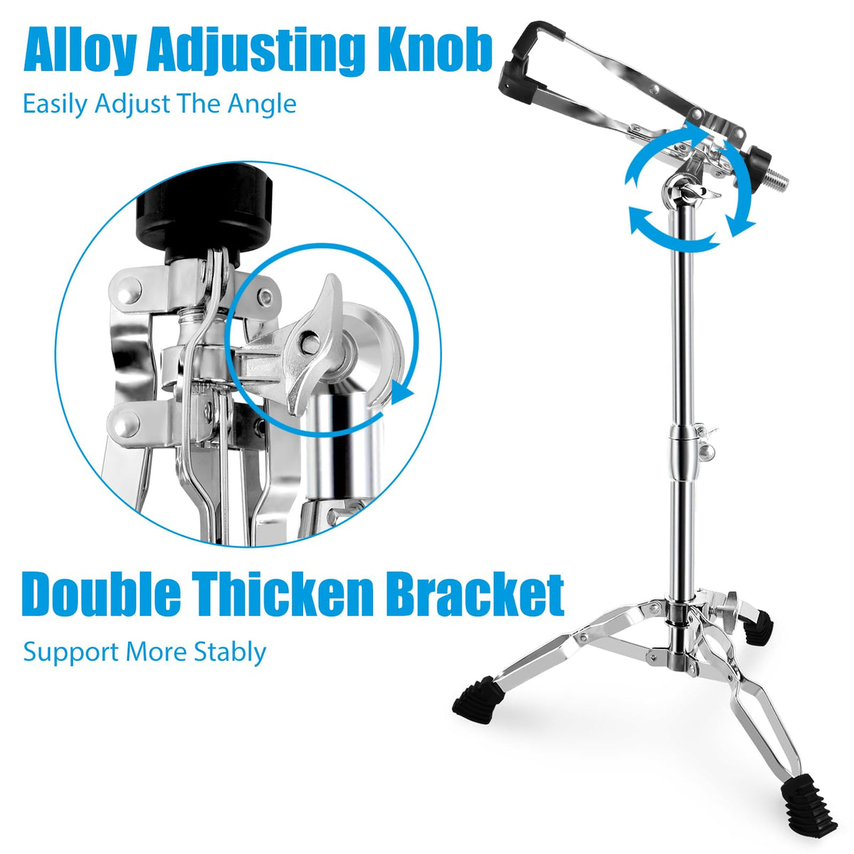 Height Adjustable Double Braced Snare Drum Stand W98088