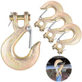 4-Pack 3/8-Inch Clevis Slip Hooks with Safety Latch L275