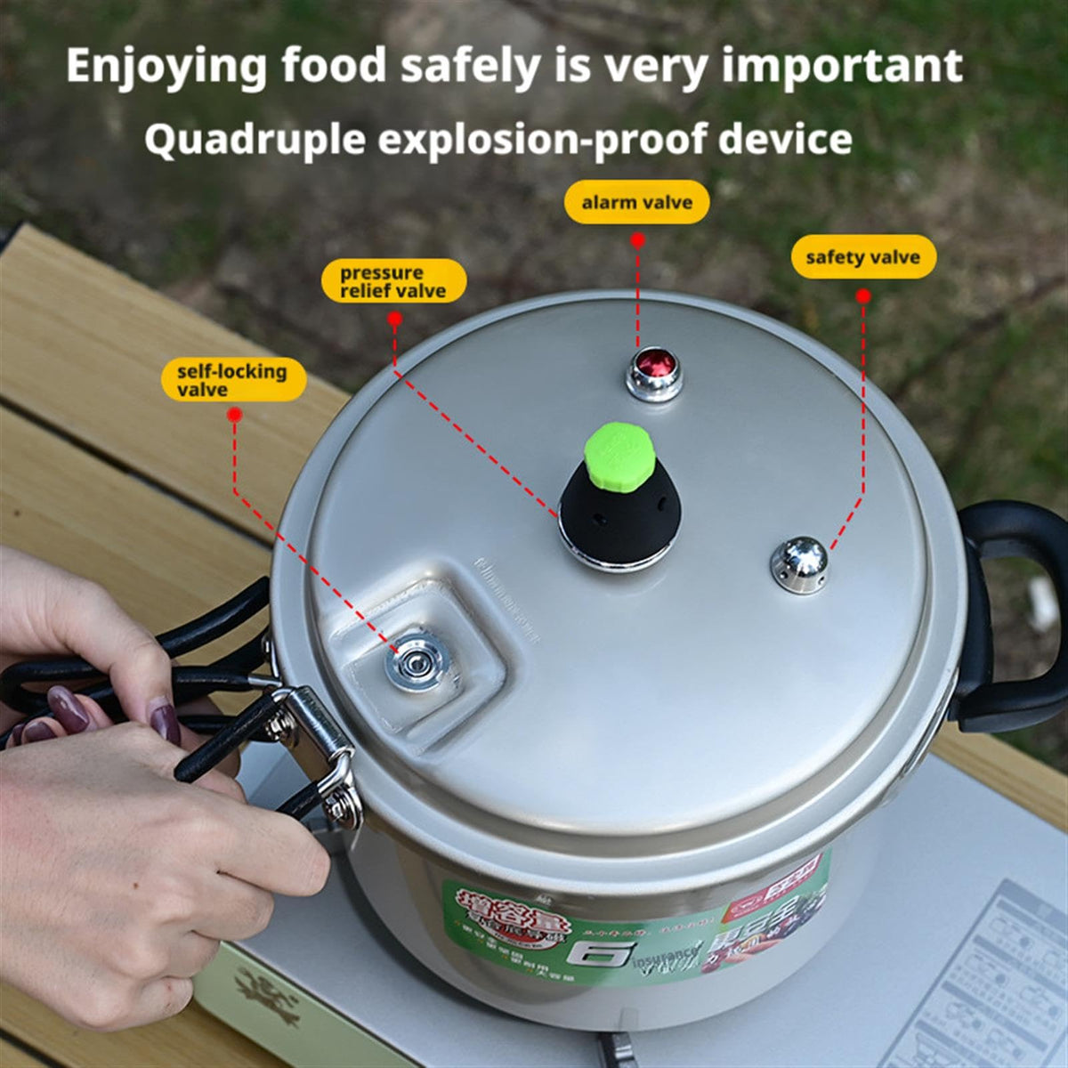 2L Aluminum Alloy Pressure Cooker S2482