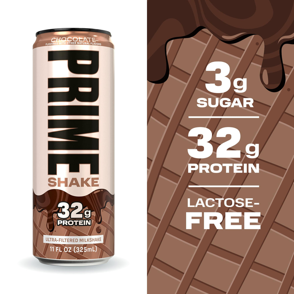 Chocolate 32g Protein Shake, Lactose Free, 11 fl oz, 12 Pack L87176