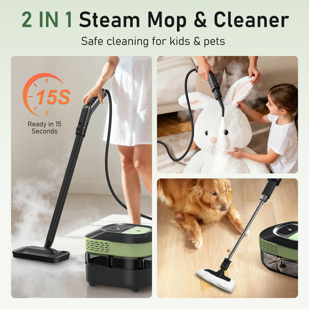 2500W Steam Mop Cleaner with 37 Accessories O7847