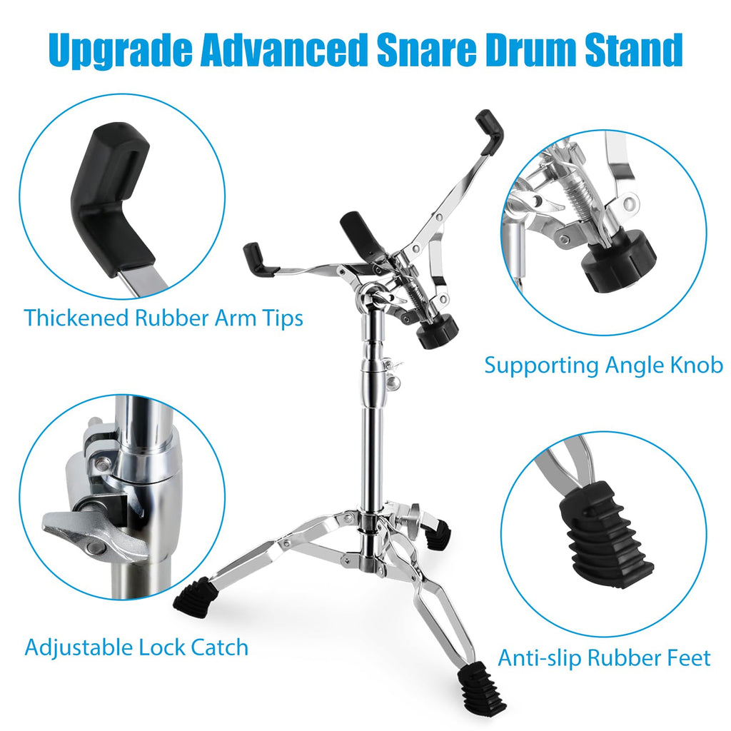 Height Adjustable Double Braced Snare Drum Stand W98088