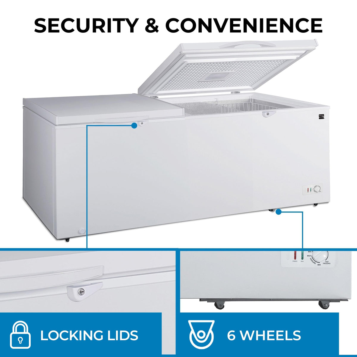 21.0 Cu Ft White Convertible Chest Freezer U861259