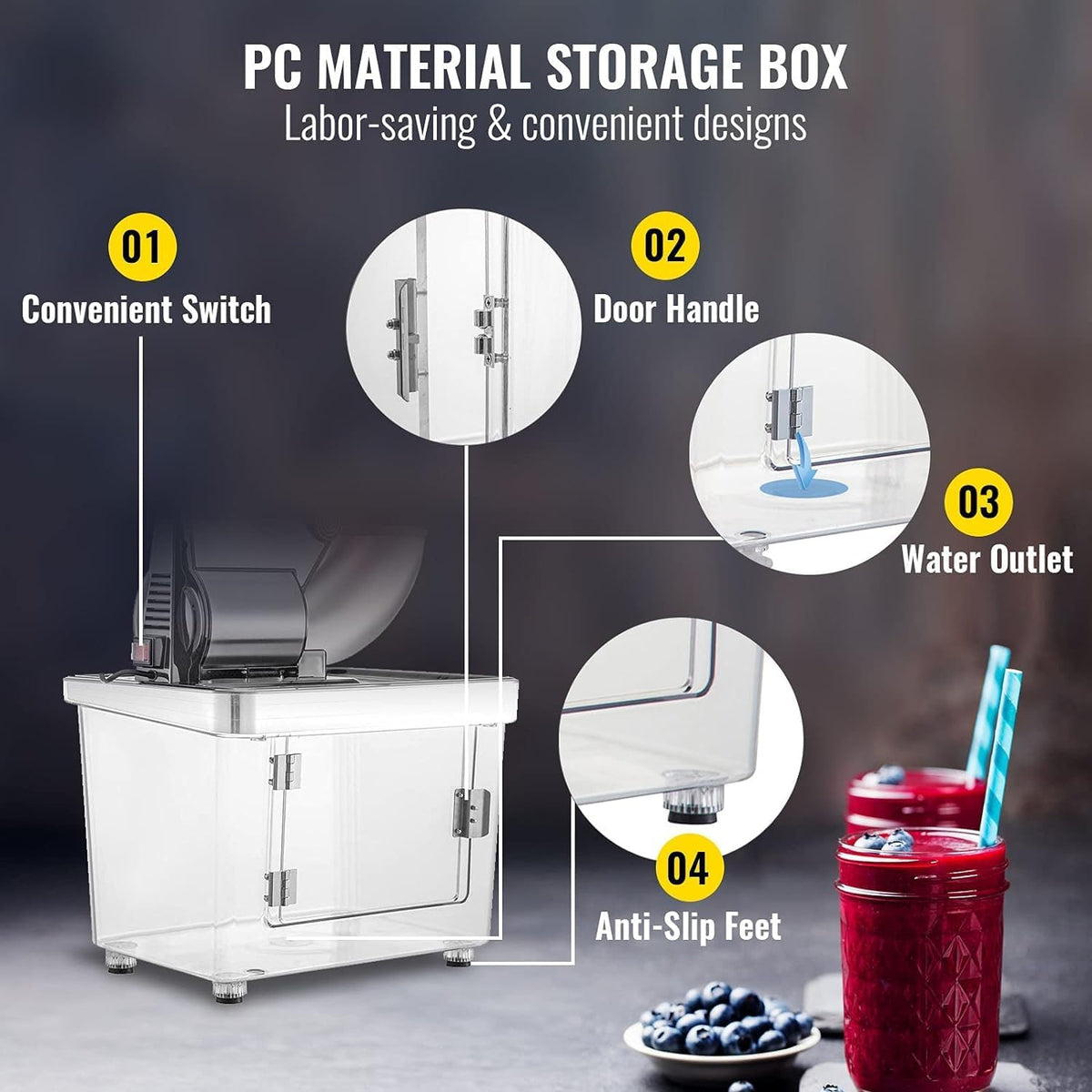 110V 300W Stainless Steel Electric Ice Crusher X86643