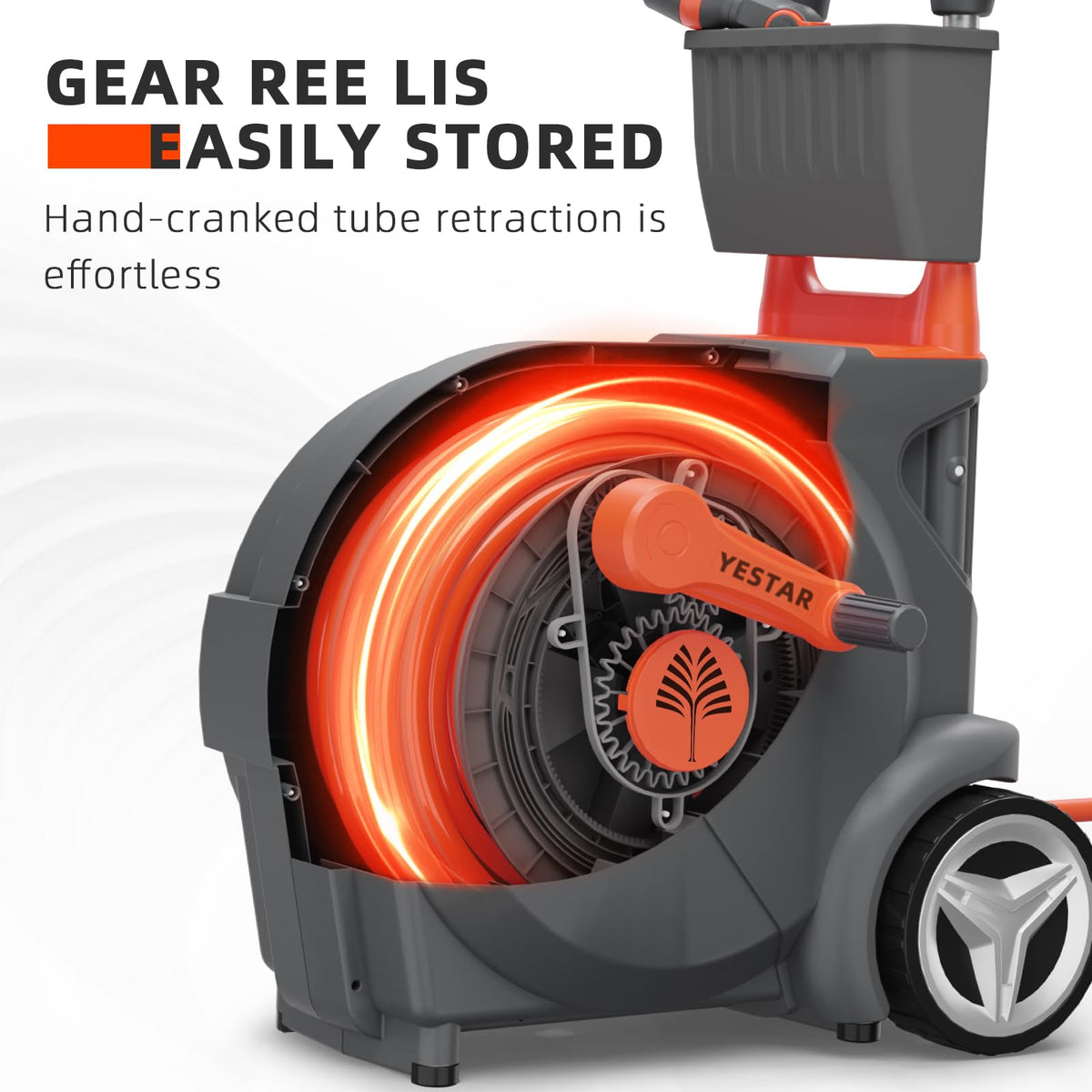 Hand-Crank Garden Hose Reel 5/8" x 100ft N449263