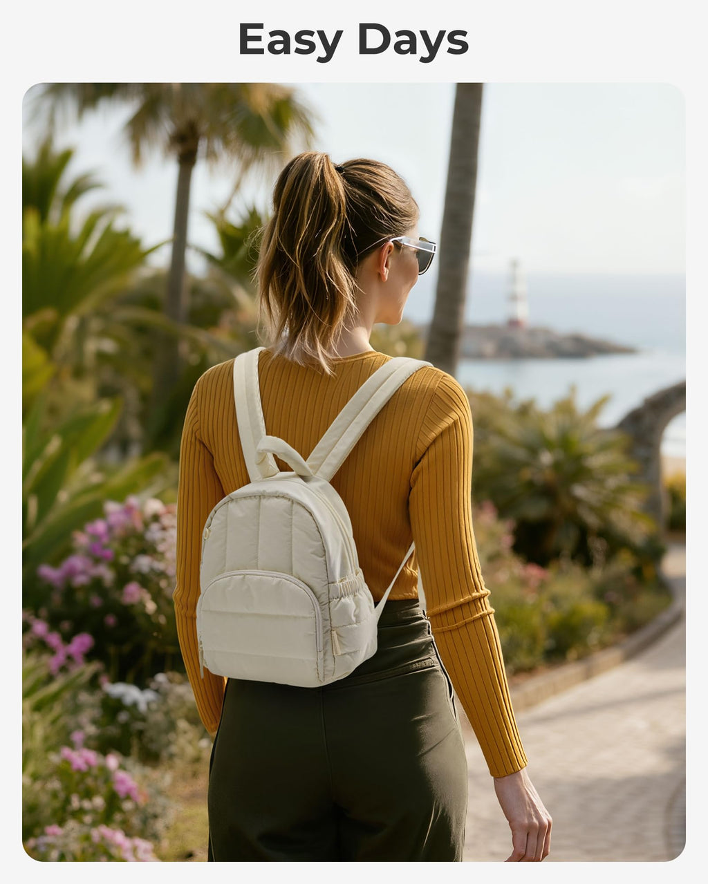 Mini Lightweight Quilted Backpack Y671055